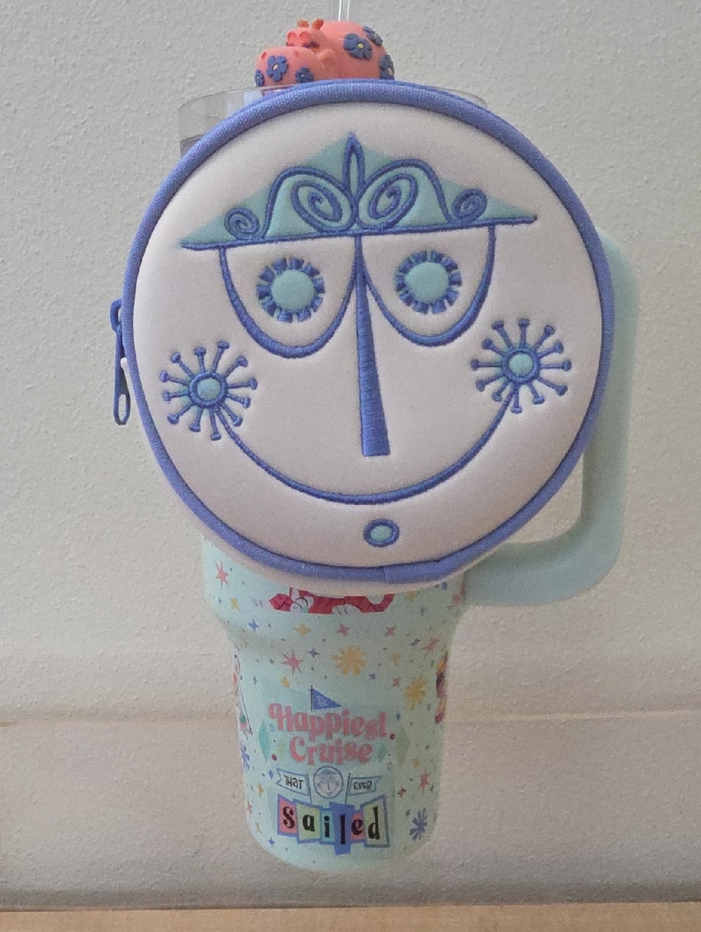 Disney  Parks Its A Small World Tumbler With coin Purse.